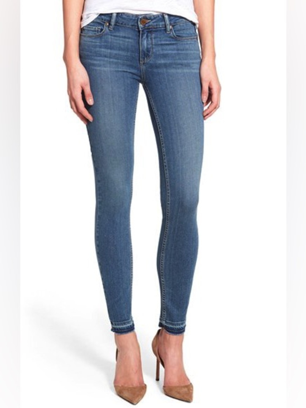 Paige Designer Blue Denim Verdugo Ankle Jeans Women’s Size 29